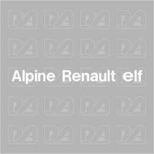 alpine renault elf