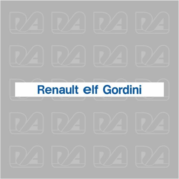 RENAULT ELF GORDINI